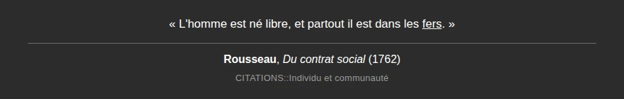 Exemple de carte du paquet CITATIONS, verso (la citation complète)