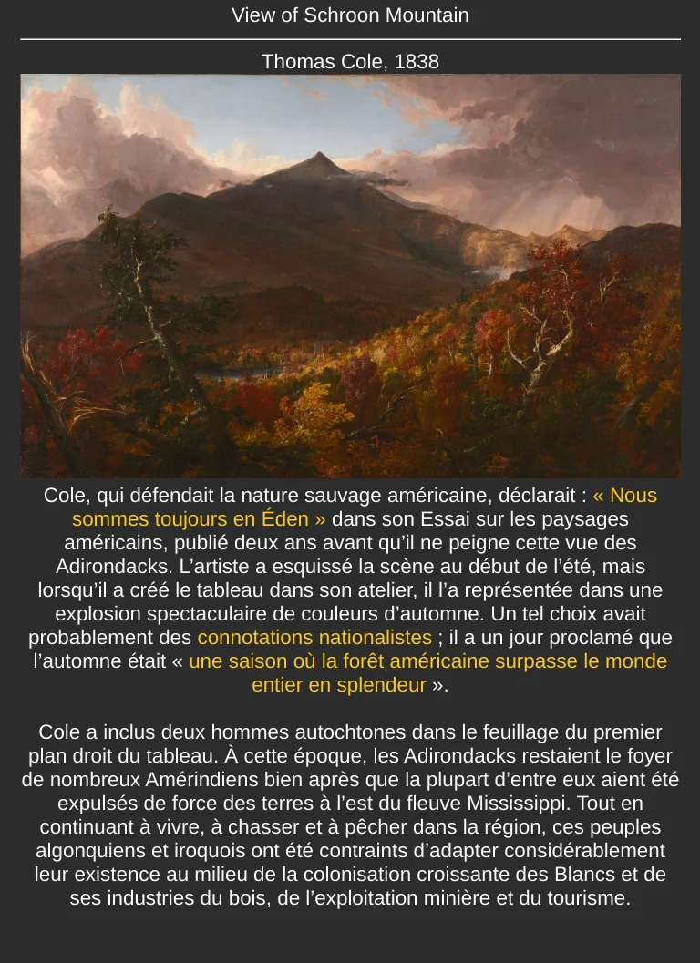 Exemple de carte du paquet OEUVRES